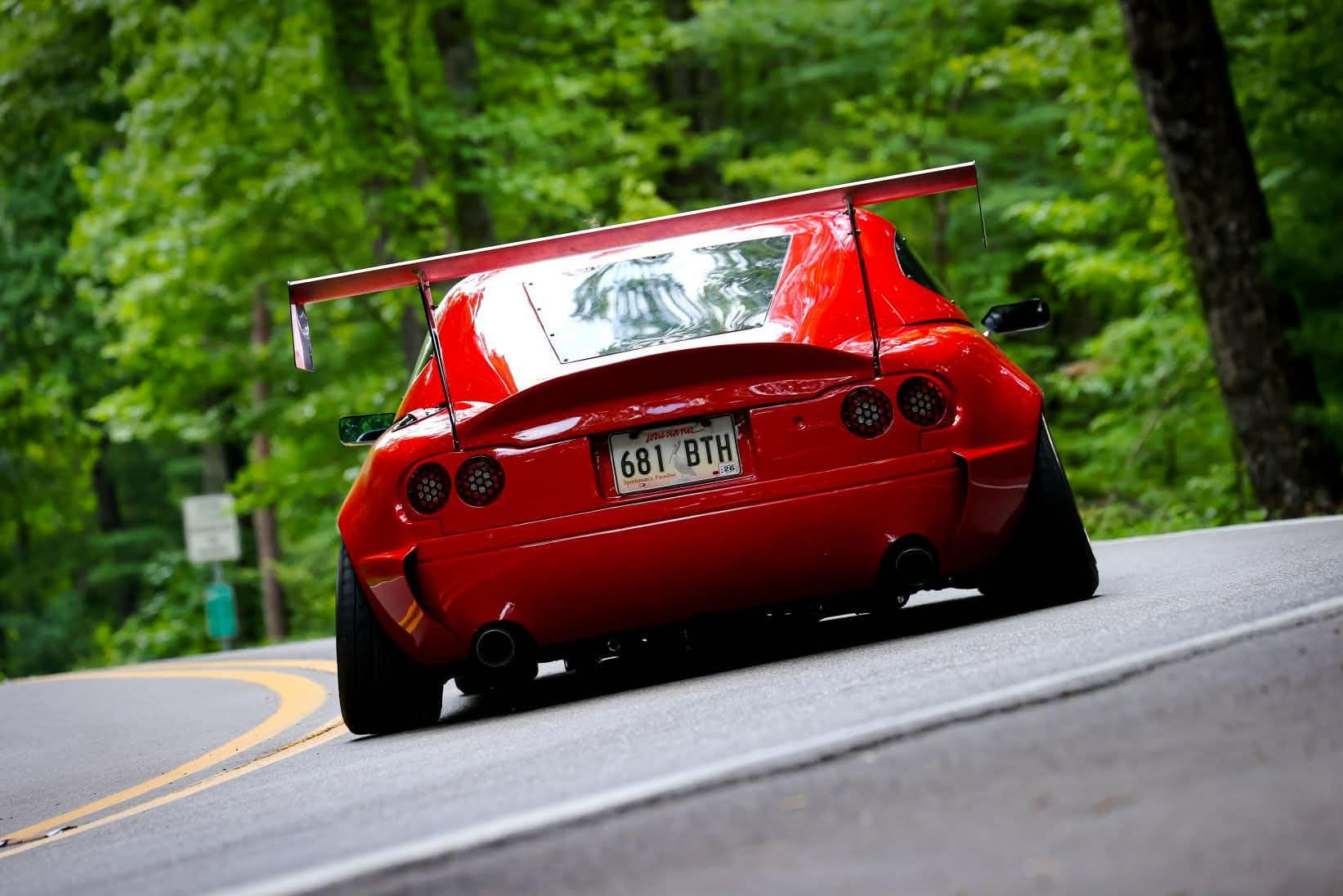 NB Miata fastback hardtop detail — surface finish and body line alignment